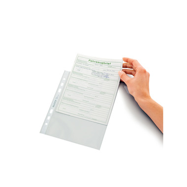 LEITZ Zeigetaschen PP A5 47750002 glasklar, 0,08mm 100 Stück