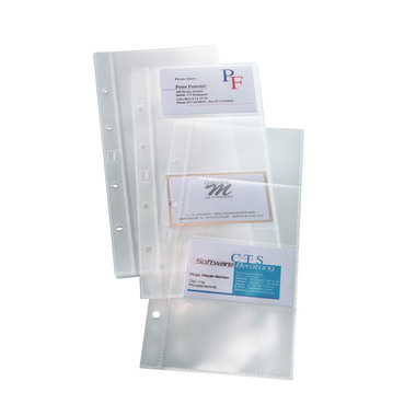 SIGEL Cartes visite pochette 90x58m VZ350 1-reihig, A-Z 10 pcs.
