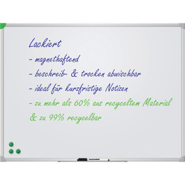 FRANKEN Schreibtafel 180x120cm SC911218 U-Act!Line Stahl lackiert
