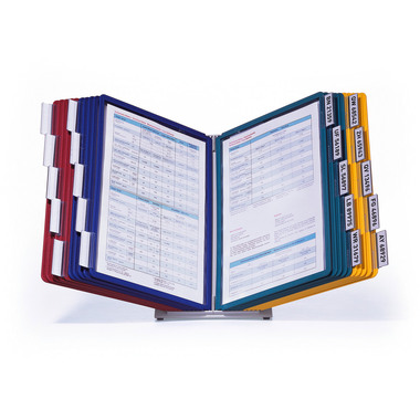 DURABLE Displaysystem VARIO Table 20 569900 farbig, mit 20 Sichttafeln A4