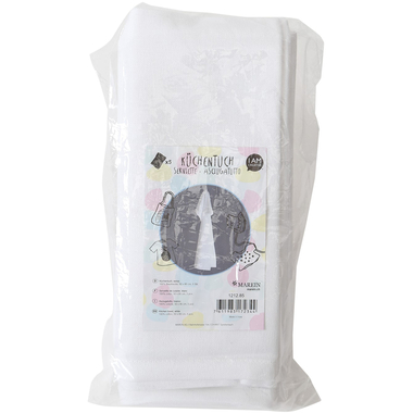 I AM CREATIVE Asciugamano da cucina 50x85cm MAA1212.85 bianco, cotone 5 pezzi