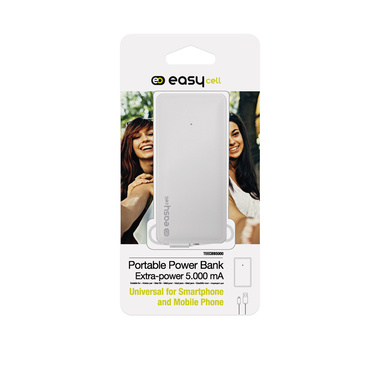 Accumulatore energia portatile 5000 mAh,
