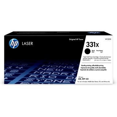 HP Cartouche toner 331X noir W1331X Laser 408dn/432fdn 15'000 p.