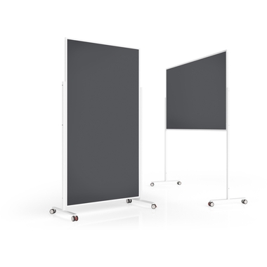 MAGNETOPLAN Design Tableau de Présent. VP 1181101 feutre, gris 1000x1800mm