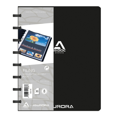 ADOC Livre présentation Standard A5 5835.700 noir 30 poches