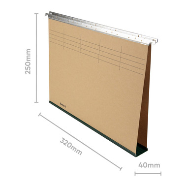 BIELLA Hängemappe Boden 4cm A4 27044000U oliv 32x25cm
