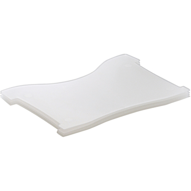 HAN Plaques de support Croco A7 9037-63 transp. 100 cartes 4 pcs.