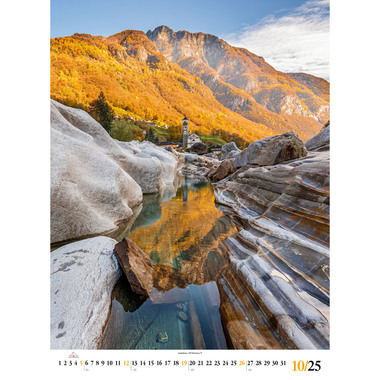 CALENDARIA Bildkalender 2025 783036204758 Swiss Photo Poster ML 50x68cm