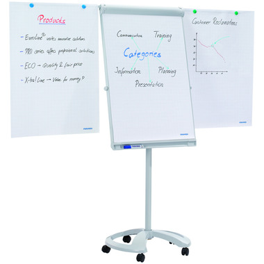 FRANKEN Tableau paperboard Deluxe FC81 Mobil 67x95cm,gris clair