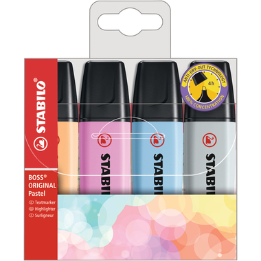 STABILO BOSS Pastell 2-5mm 70/4-4 4 Stück
