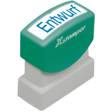 XSTAMPER Stempel Entwurf GE 17B blau