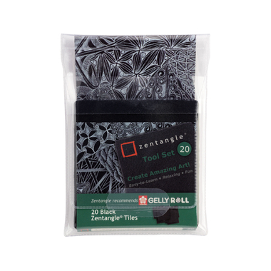 SAKURA Zentangle Tiles Z20TBGB 20 pcs. noir