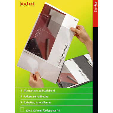 DUFCO Easyfix Sichttasche 50003.204 220x305mm A4,5 Stk.