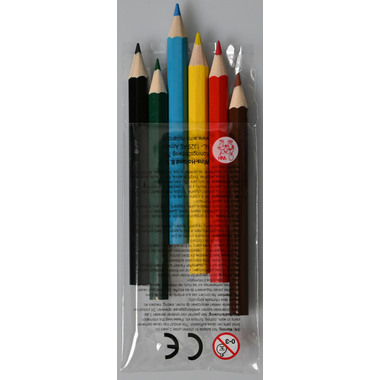 ROOST Matite colorate mini KL320 4,5x8,7cm 6 pezzi