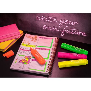 FABER-CASTELL Textmarker TL 46 Superfluor 254604 4 couleurs