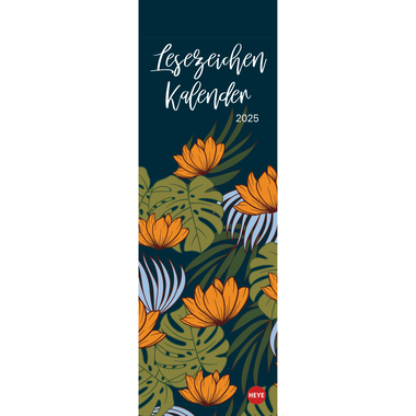 HEYE Lesezeichen-Kalender 2025 23459+25 1M/1S DE 6x18cm