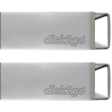 DISK2GO USB-Stick tank 2.0 16GB 30006589 USB 2.0 double pack