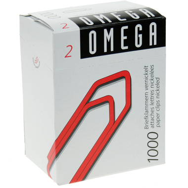 OMEGA Fermagli no.2 2/1000 nichelato, 24mm 1000 pezzi