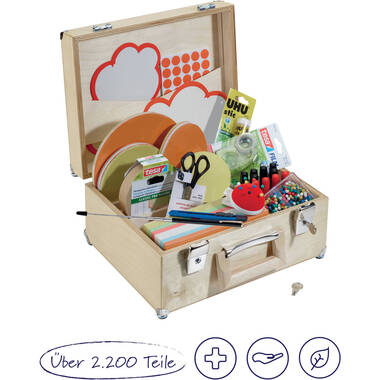 FRANKEN Moderationskoffer 35x18x27 cm UHMMKCH U-Act!Line, Birkenholz