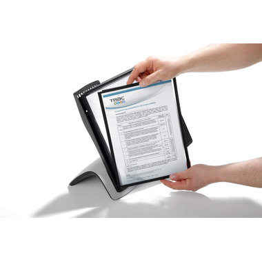 DURABLE Displaysystem SHERPA Style 10 585501 schwarz, mit 10 Sichttafeln A4