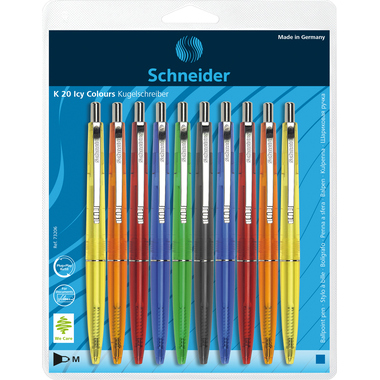 SCHNEIDER Kugelschreiber K20 Icy 73206 ass., 10 Stück