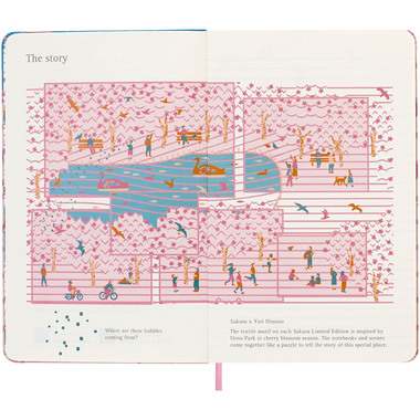 MOLESKINE Notizbuch SAKURA 13x21cm 56598851434 rosa, liniert, 240 Blatt, HC