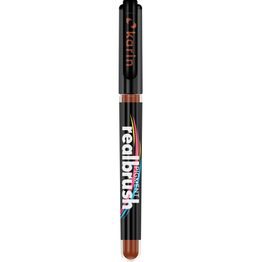 KARIN Real Brush Pen 0.4mm 33Z1675 Pigment, marrone rame