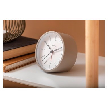 KARLSSON Classic Alarm Clock Belle Numbers 11 cm, Gray