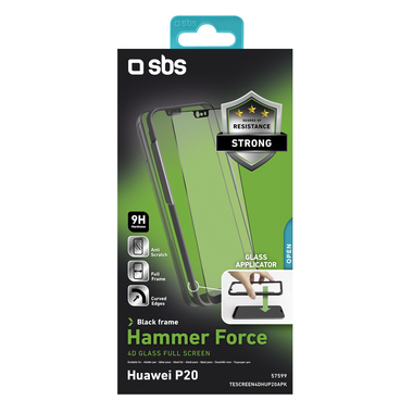 Vetro protettivo con applicatore per Huawei P20