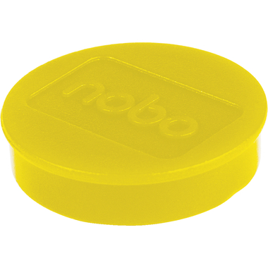 NOBO Aimant ronde 38mm 1915316 jaune 10 pcs.