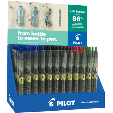 PILOT Kugeschreiber Ecoball B2P 199.168. Display 60 Stk.