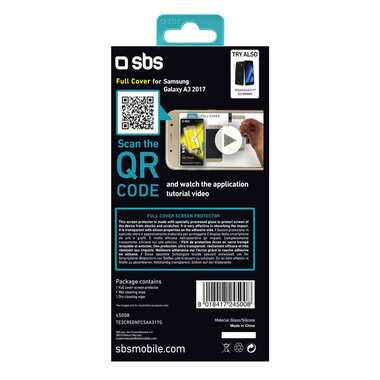 SBS Protective glass film for Samsung Galaxy A3 2017