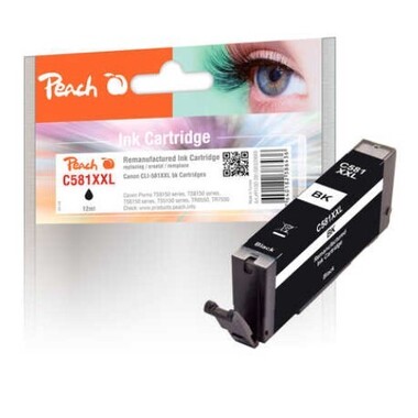 Peach Ink Cartridge XXL photoblack black, compatible with Canon CLI-581XXLBK, 1998C001