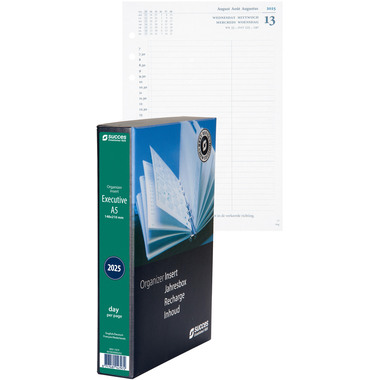 SUCCES Agenda A5 2025 847002000025 1J/1P rempl.compl. 14.8x21cm