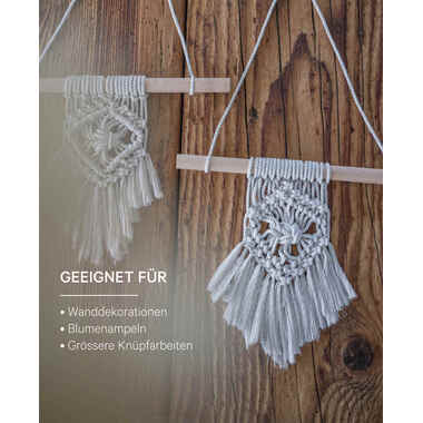 I AM CREATIVE Macrame Rope 6205.29 stone 5mm, 330g