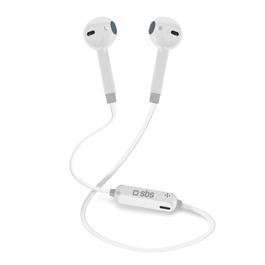 Auricolari Wireless v4.2 con tasto di risposta/fine chiamata, controllo volume, gestione musica, colore bianco