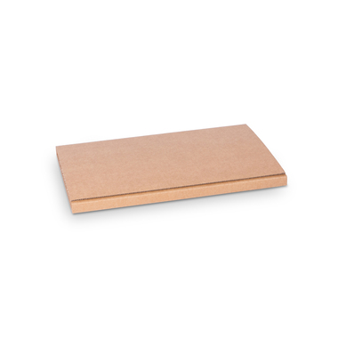 Cardboard cross cover with self-adhesive seal in brown A4 300x213x60mm