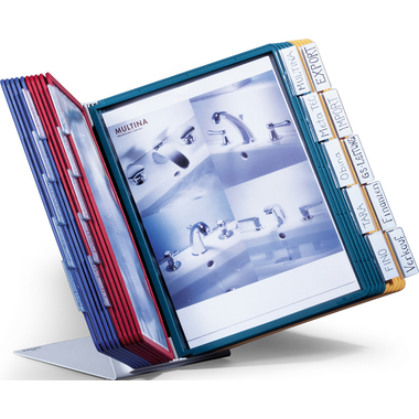 DURABLE Displaysystem VARIO Table 20 569900 farbig, mit 20 Sichttafeln A4
