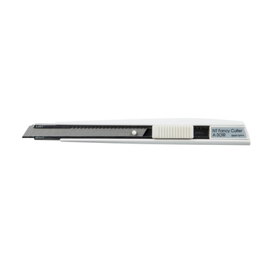NT Cutter 9mm A-301RP avec auto-lock, blanc