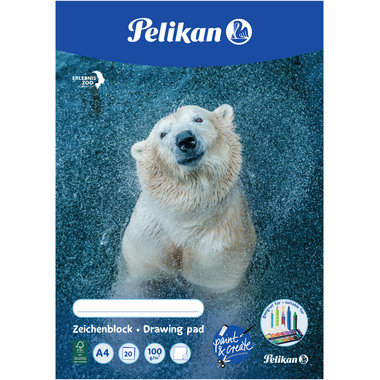 PELIKAN Zeichenblock A4 C4/20 20 Blatt 20 Blatt