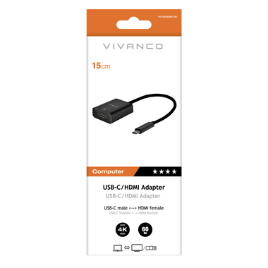 Adaptateur USB Type-C mâle vers HDMI femelle | Vivanco