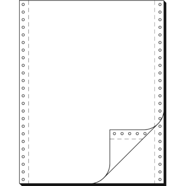 SIGEL Computerpapier blanko 12x240 32242 2-fach,SD,LP 60/57g 1000 Bl.