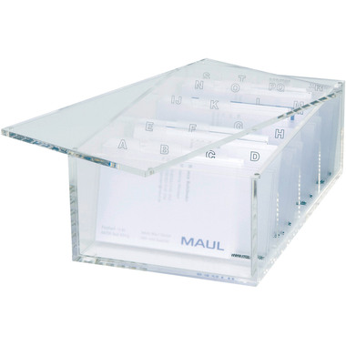 MAUL Visitenkartenbox Acryl 1956305 glasklar