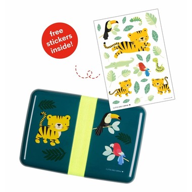 ALLC Lunchbox Tiger SBJTGR14 petrol 18x6x12cm