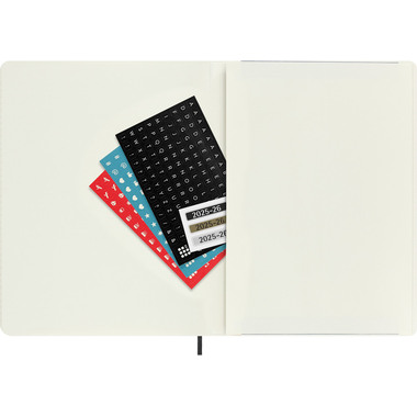 MOLESKINE Agenda settimanale note 25/26 8056999275495 18M foderato SC nero 19x25cm