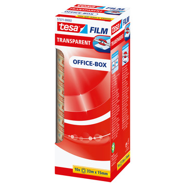 TESA Klebeband transp.Box 33mx15mm 573710000 10 pezzi
