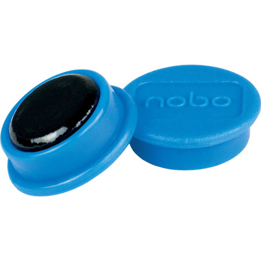 NOBO Magnet rund 24mm 1915292 blau 10 Stück