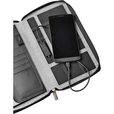DUFCO Cartella con Powerbank 48-2005.000 4000 mAH, anthracite