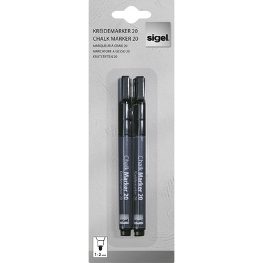 SIGEL Gesso 1-2mm BA177 nero 2 pezzi