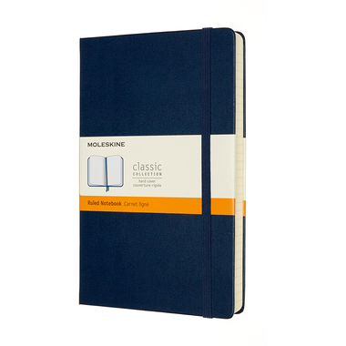 MOLESKINE Carnet HC L/A5 606235 ligné,saphir,208 p.